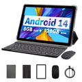 TAB11 Android 14 Tablet 10 Inch, 8GB(4+4 Expand) RAM + 128GB ROM, Octa Core, 5G Wifi, with Keyboard, Mouse, Case