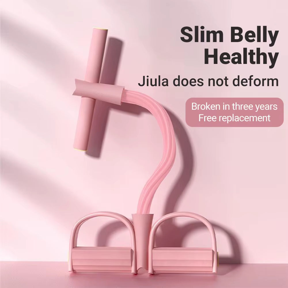 6-Tube Resistance Band Multi Function Tension Rope Fitness Bands 6-Tube Elastic Yoga Pedal Puller for Sports Exercises at Gym