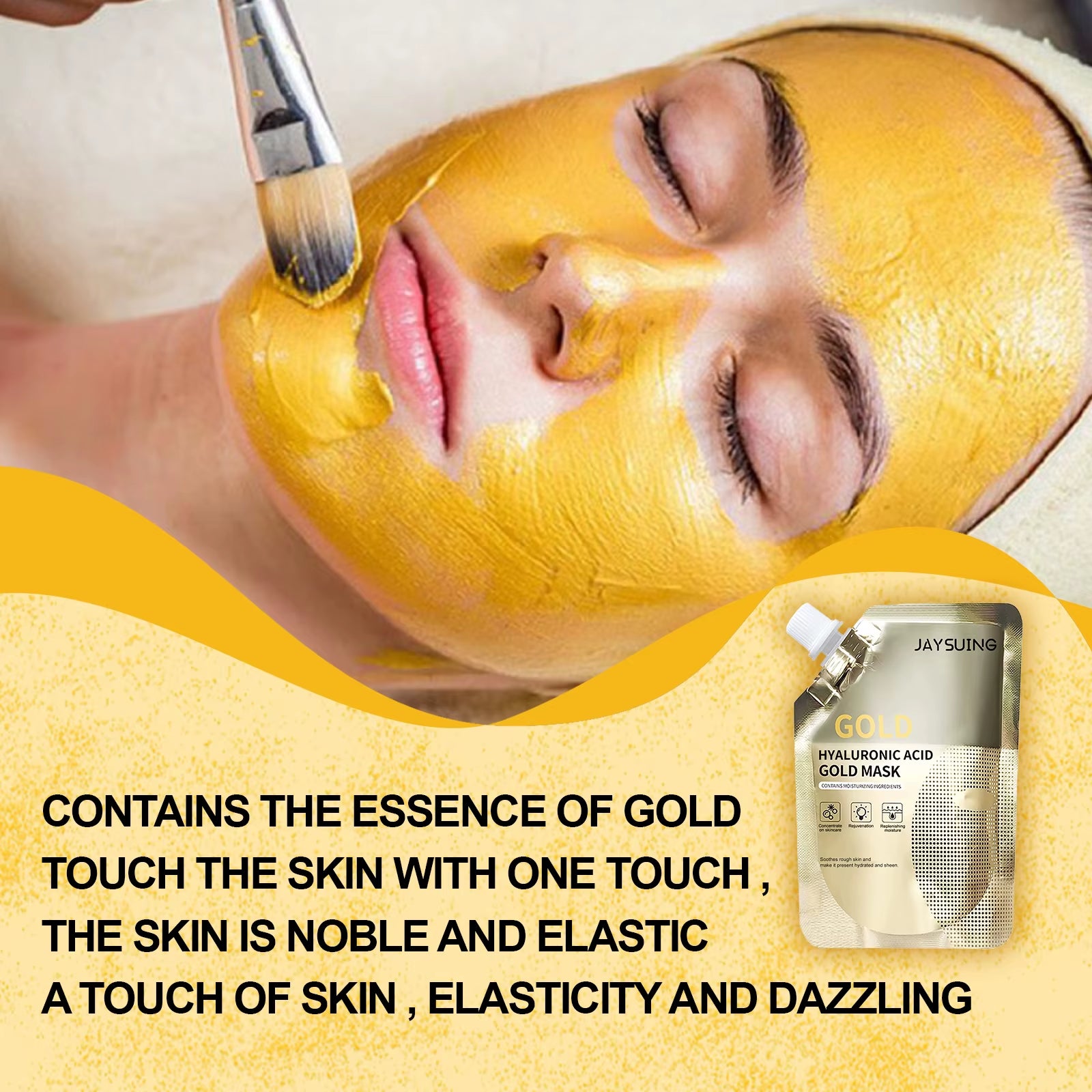 Retinol Gold Peel off Mask Purifies Pores Deeply Hydrates Brightens and Refines Skin Improves Roughness Facial Care