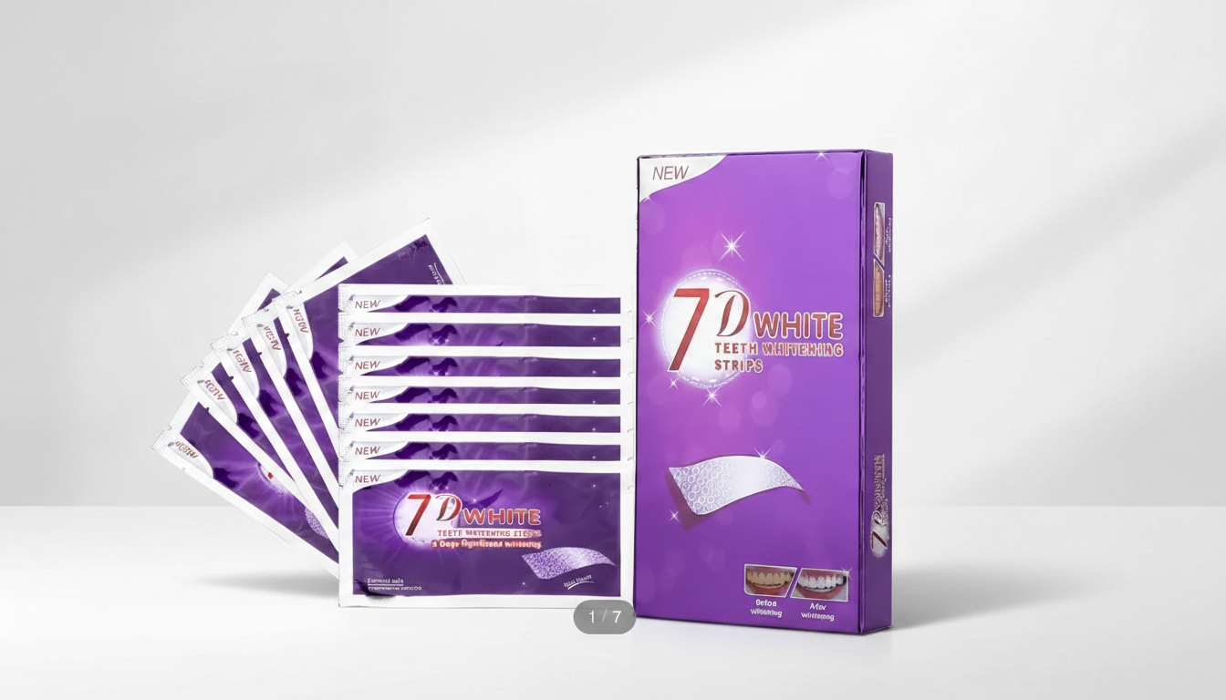 7D Purple Teeth Whitening Strips